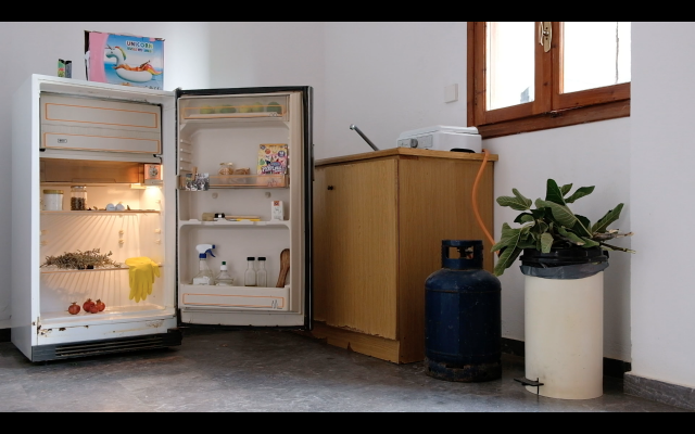 Der Kühlschrank als Schrein, Filmstill 'The Logistics of Paradise', (c) Paula Hildebrandt
